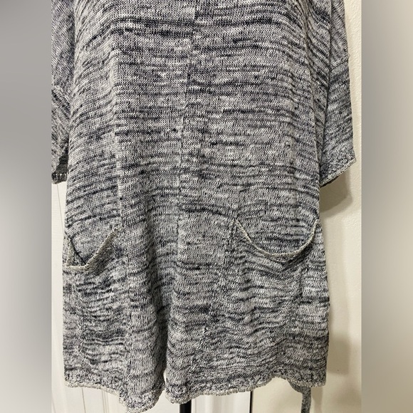 Free People melange black and gray sweater sweater - Picture 2 of 7